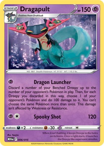 Dragapult - 2024 McDonalds Happy Meal Pokémon Dragon Discovery Card 6/15