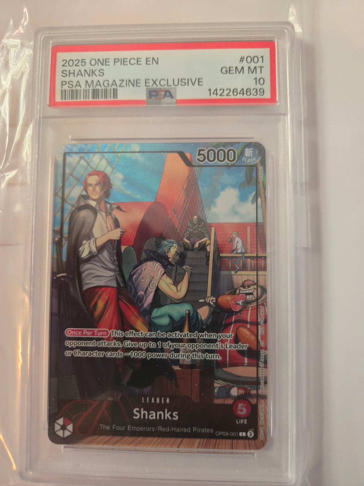 ONE PIECE PSA 10 Shanks PSA Magazine Exclusive 001