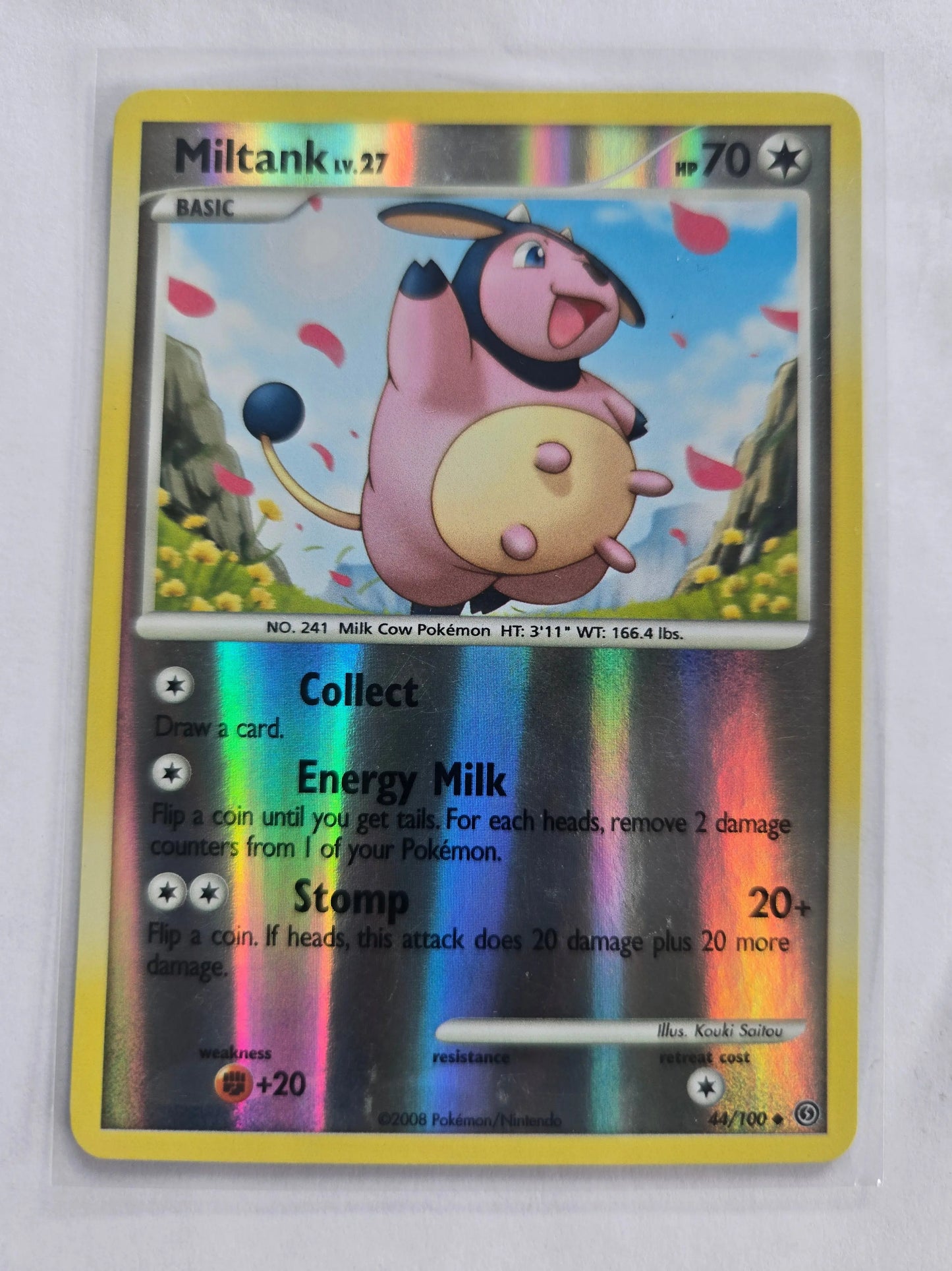Miltank LP 44/100 Reverse Holo Stormfront Pokemon Uncommon Braspill AS