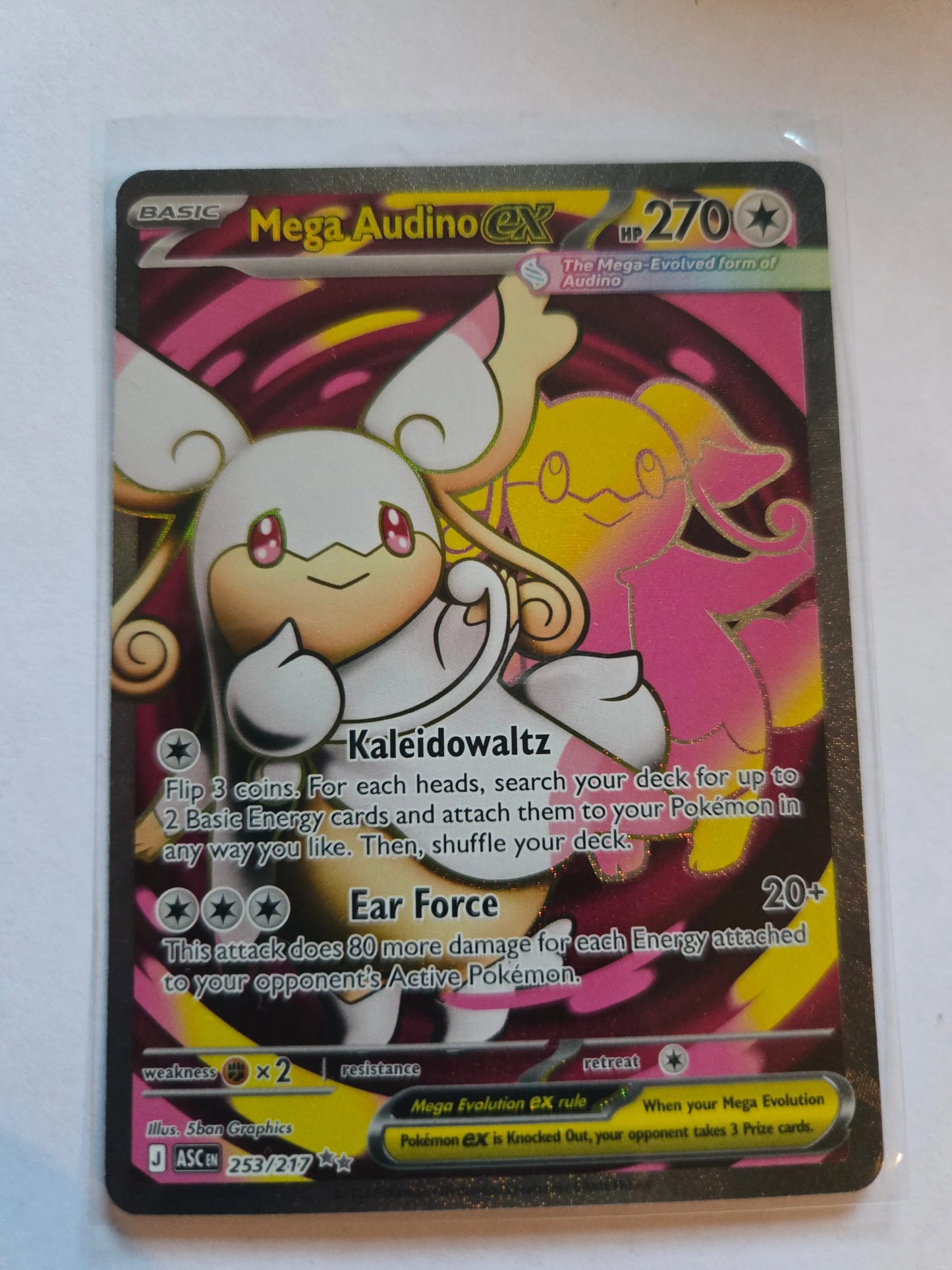 Mega Audino ex 2026 Pokemon Ascended Heroes #253/217 Ultra Rare 253/217 Braspill AS
