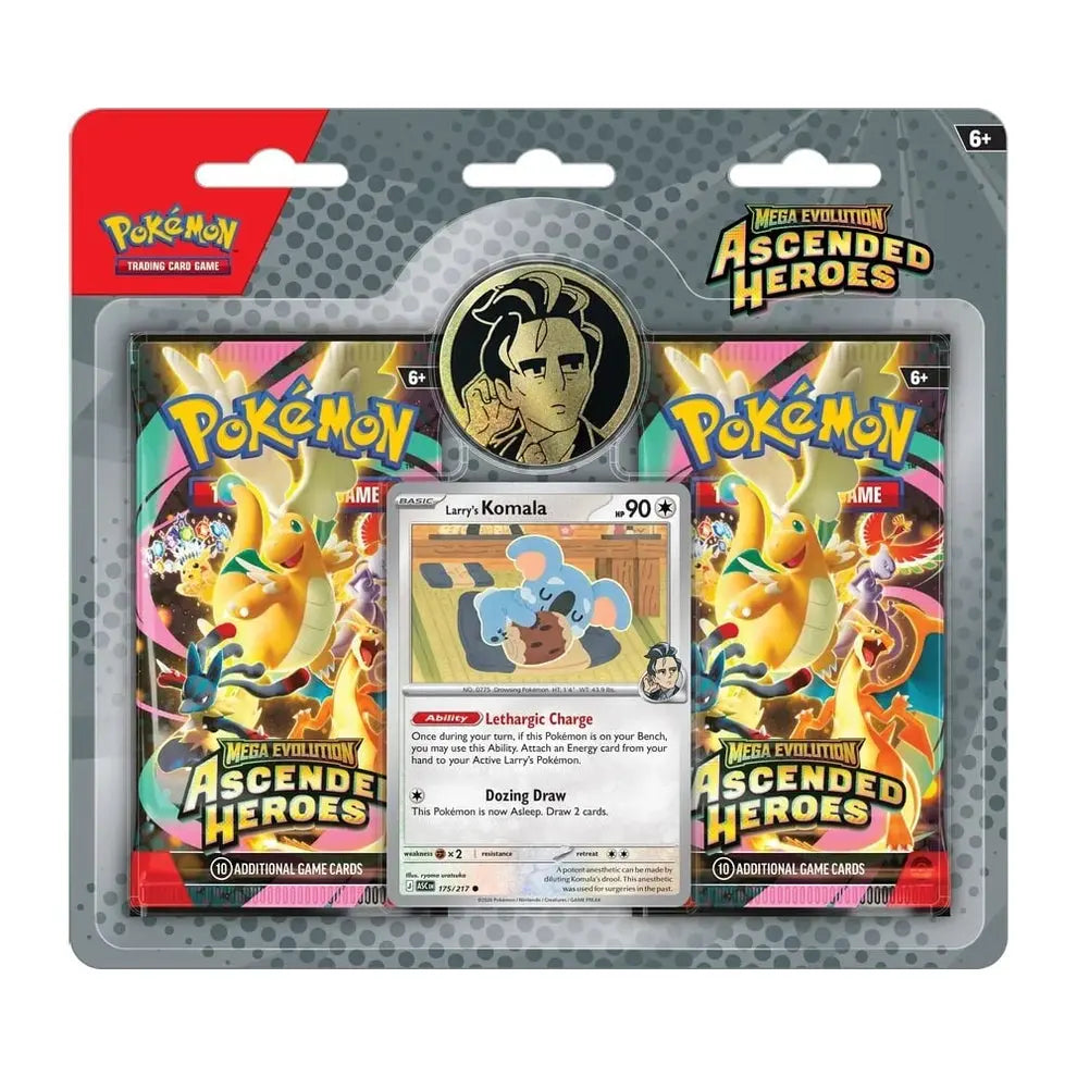 Pokemon Ascended Heroes 2-Pack Blister Larry Braspill AS