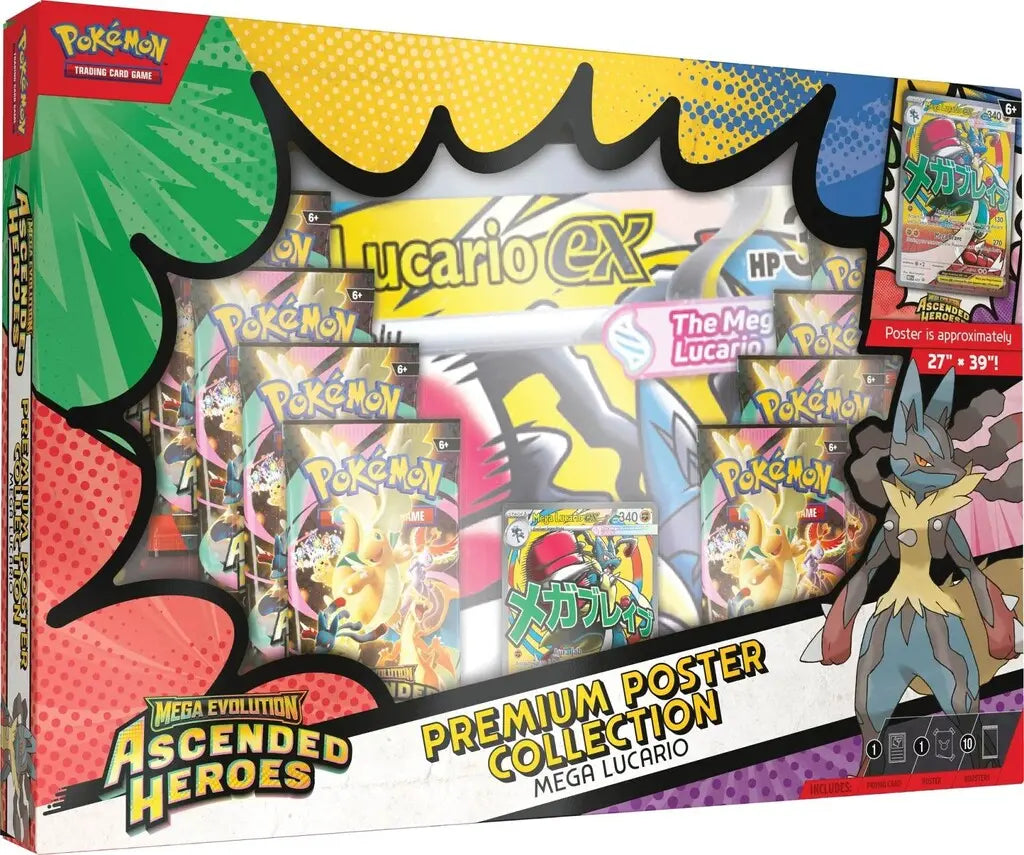 Pokemon Ascended Heroes Poster Coll #1
Premium Poster Coll - Mega Lucario ex. Braspill AS