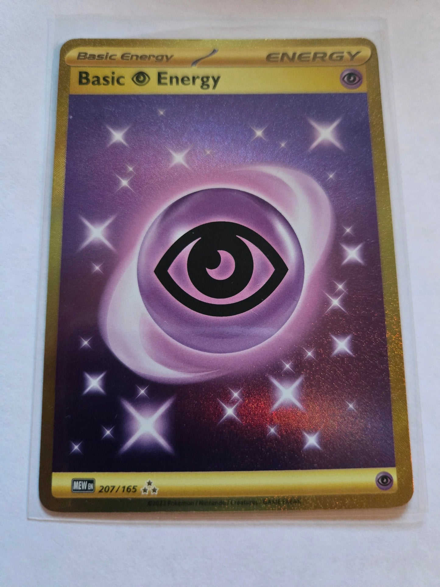 Pokémon TCG Basic Psychic Energy Scarlet & Violet 151 207/165 Holo Hyper Rare NM Braspill AS