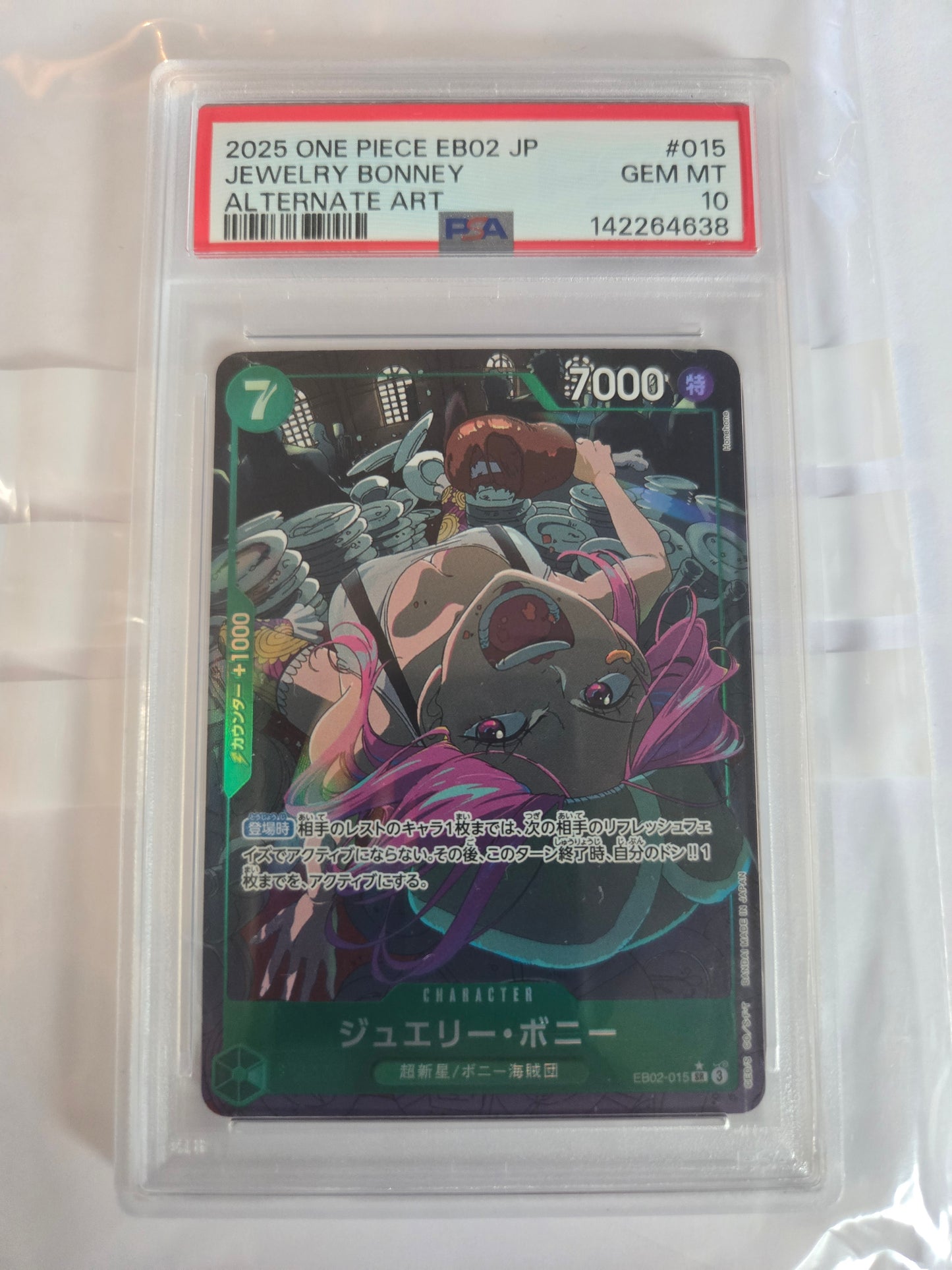 One Piece PSA 10 JP Jewelry Bonney EB02-015