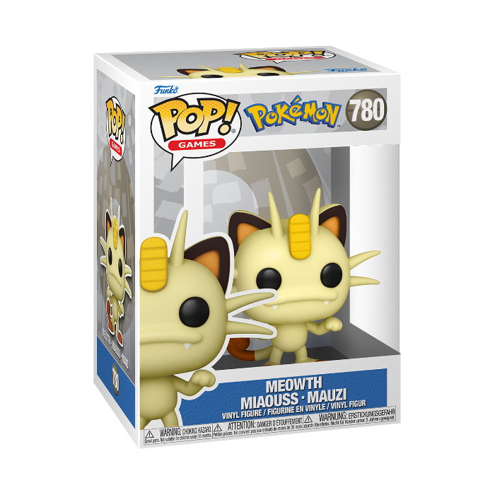 Funko POP Vinyl Pokemon Meowth 780 Braspill AS