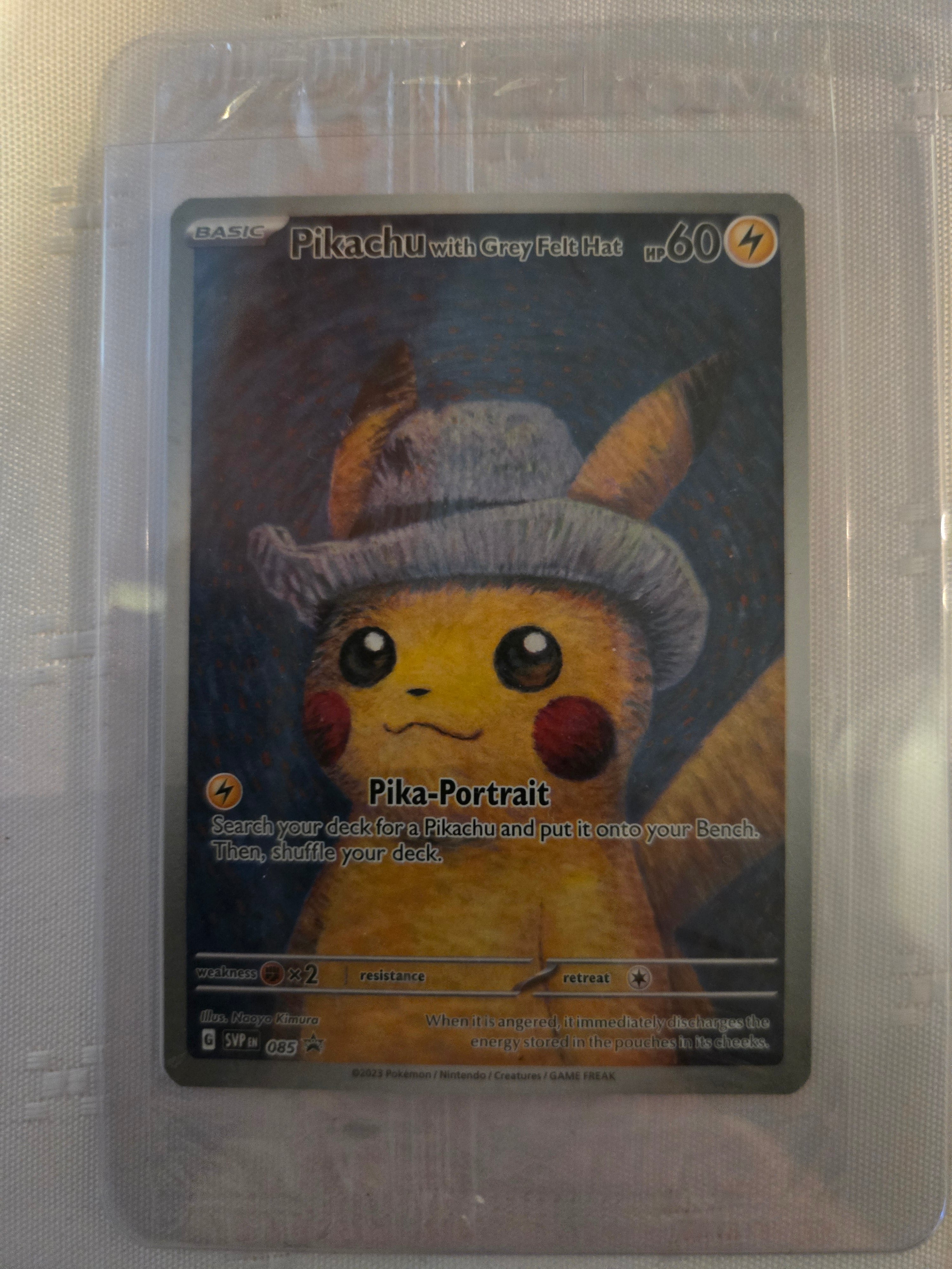 Pokemon Pikachu with Grey Felt Hat. SEALED! Mulig PSA 10 kandidat.