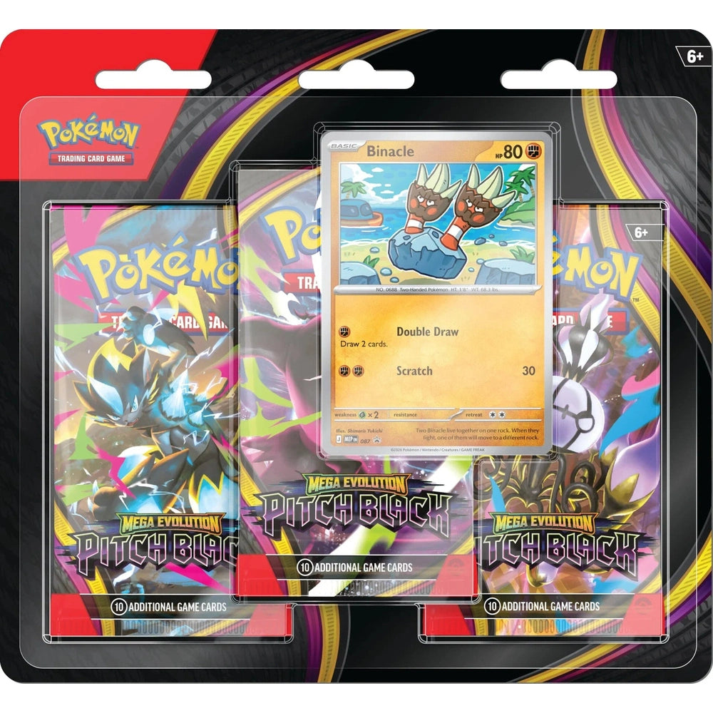 Pokemon Pitch Black 3-Pack Blister - Binacle Braspill AS
