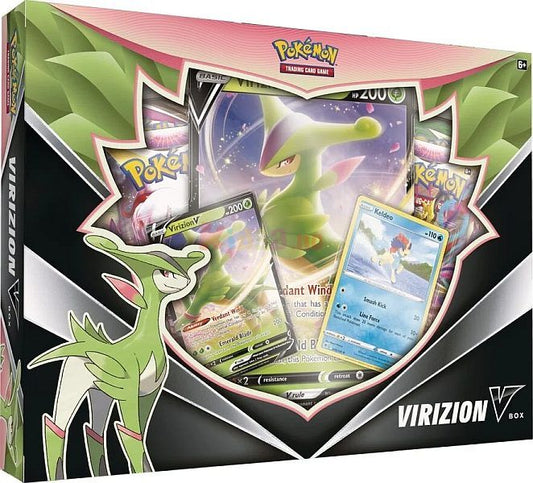 Pokémon TCG Virizion V Box 2022 med 4 Booster pakker