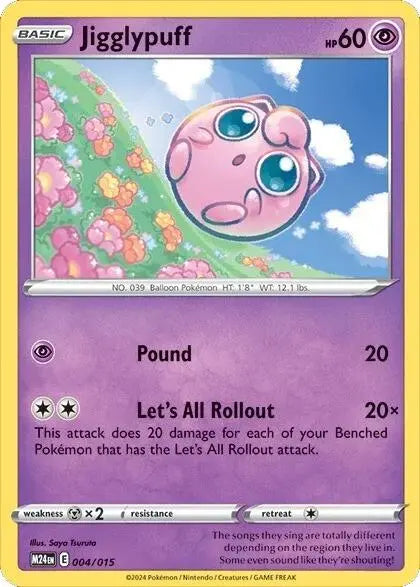 2024 Pokemon McDonalds Promo M24 #4 jigglypuff Braspill AS