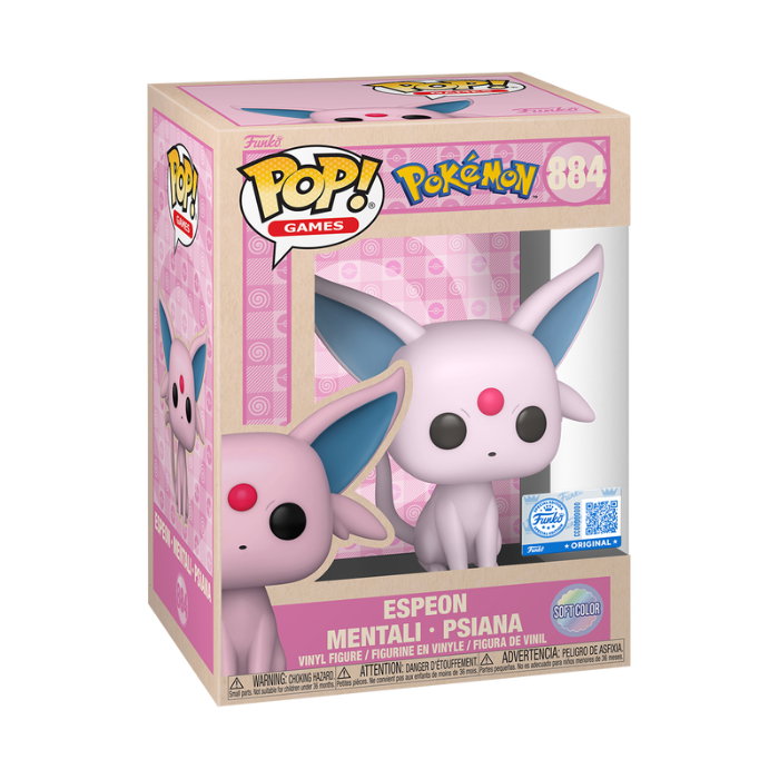 Funko POP Vinyl Exclusive Pokemon Espeon SftClr Braspill AS