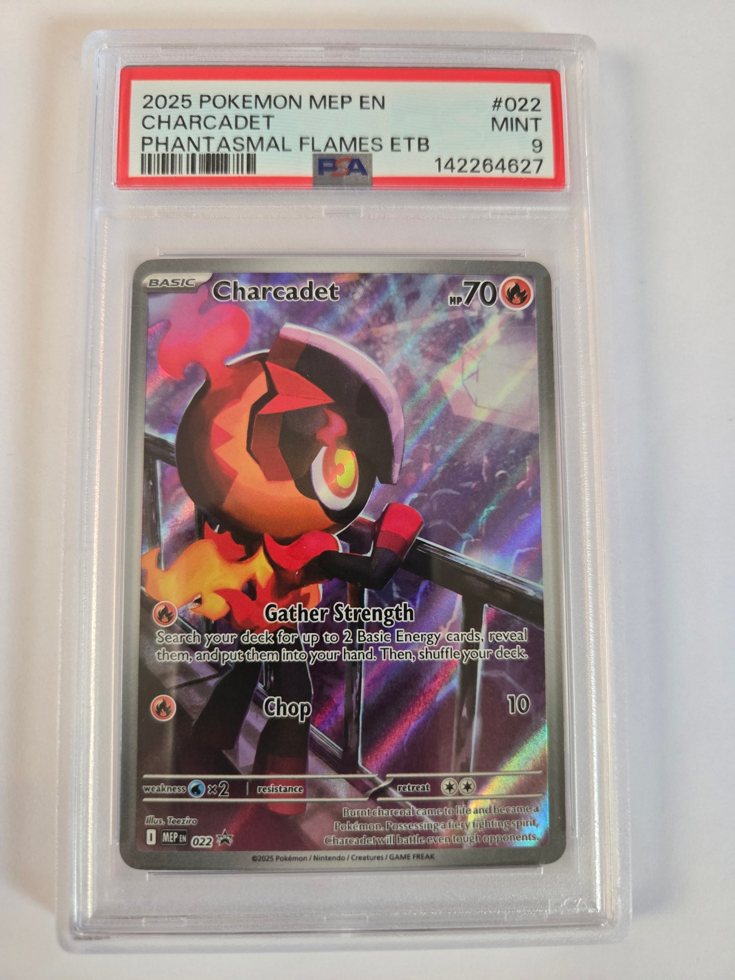 Pokemon PSA 9 Charcadet 022 promo