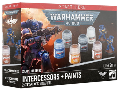 Warhammer 40K Space Marines + Paints Braspill AS