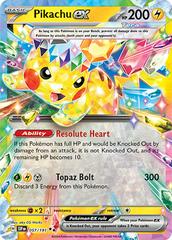 Pokémon TCG Pikachu EX Surging Sparks Ultra Rare Card 057/191