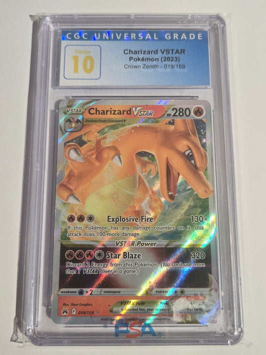 CGC 10 PRISTINE. Charizard Vstar #19