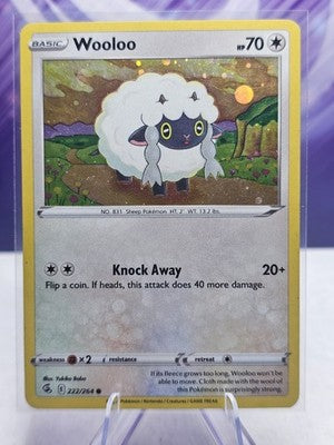 Pokemon TCG - Fusion Strike - Cosmos Holo - Wooloo 222/264