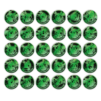 Pokemon Kinesisk 30th Celebration Coin Set Braspill AS