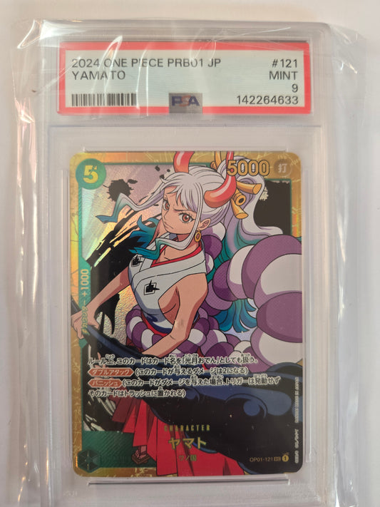 One Piece PSA 9 JP Yamato OP01-121 prb01