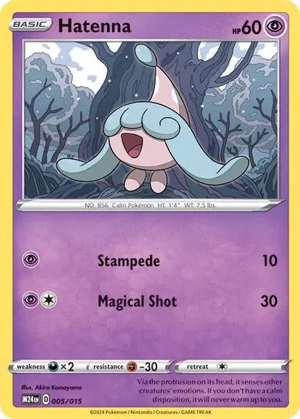 Pokémon TCG McDonald's Promos 2024 Hatenna 005/015 Braspill AS