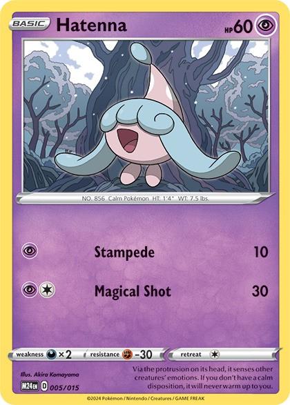 Pokémon TCG McDonald's Promos 2024 Hatenna 005/015