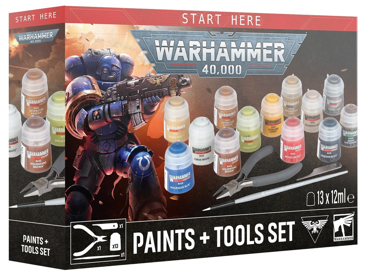Warhammer 40K Paint + Tools Set Braspill AS