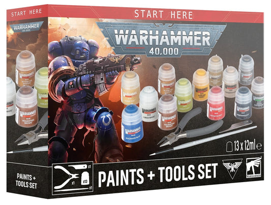 Warhammer 40K Paint + Tools Set Braspill AS