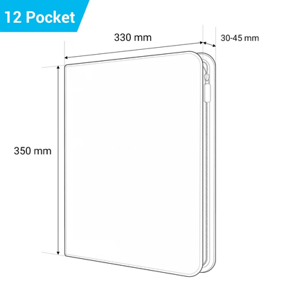Perm 4x3 Svart med Glidelås